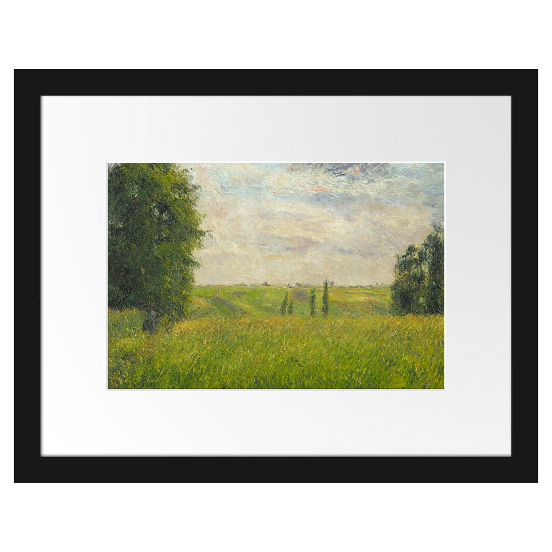 Gerahmter Kunstdruck Soleil Couchant Pontoise von Camille Pissarro