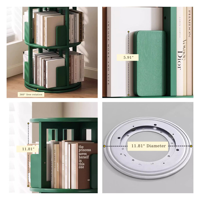 Bibliothèque standard Green Green, (6 tablettes) H 75,98 po x l 17,91 po x P 17,91 po