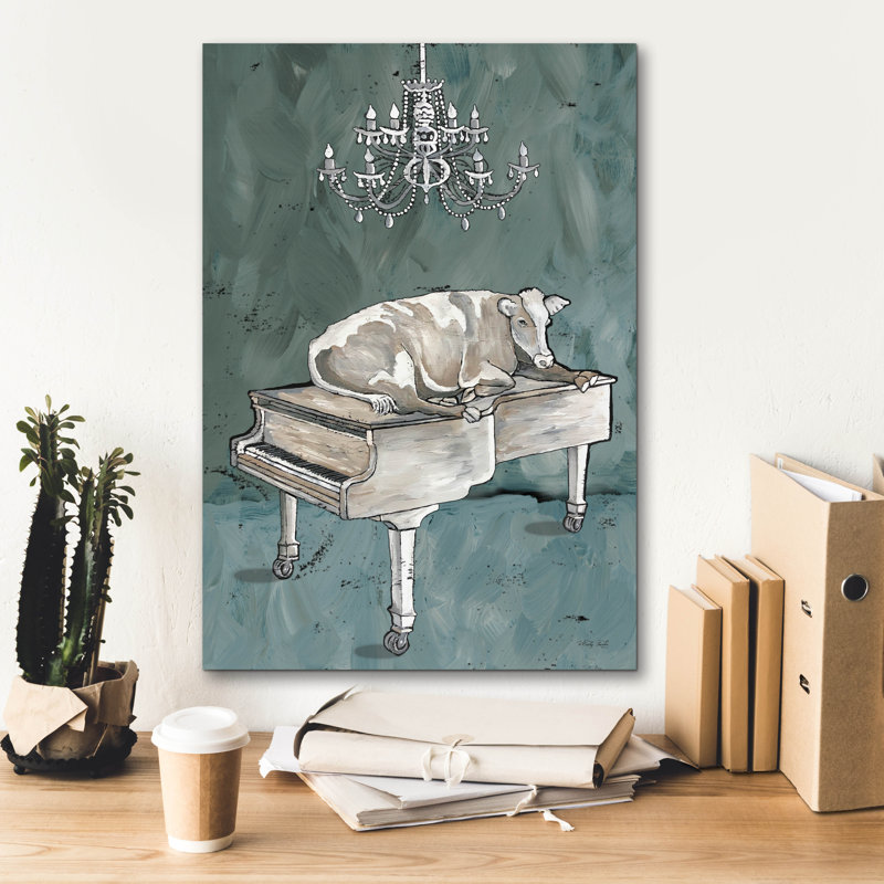 Toile épique Graffiti «Cowano» par Cindy Jacobs, 18 po x 26 po