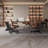 Modern Minimalist Brown Office Desk-107761299