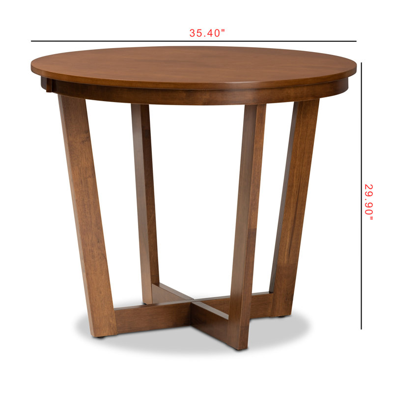 Round Dining Table, Walnut