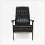 Chaise d'appoint rembourrée en similicuir-1495771719