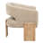 Tess Accent Chair In Modern Manchester Beige On Solid Wood-717503656