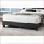 Base de lit plateforme en tissu de laine grand format avec tête de lit florale à DEL - gris anthracite, aucun sommier nécessaire