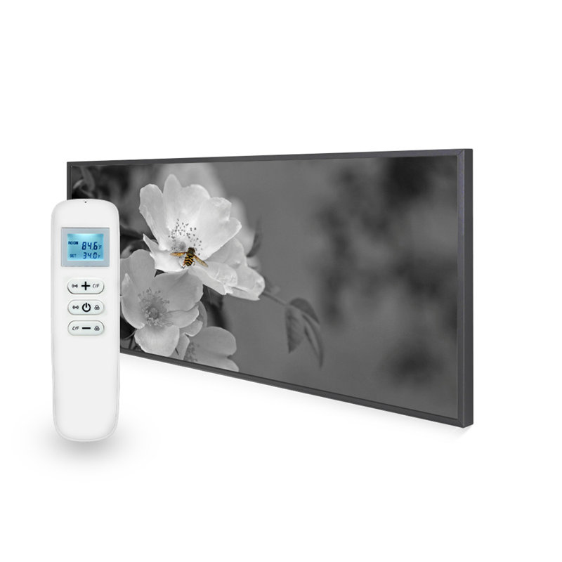 Mirrorstone 1 BTU Electric Panel Space Heater with Adjustable Thermostat, 59.5cm H x 119.5cm W x 2.2cm D, 700 W, 3.04 A