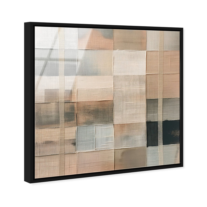 Minimalist Mesh High-Gloss Frameless Acrylic Glass Wall Art Abstract Print by Oliver Gal, Ready to Hang, 12 x 12, 13"H x 13"W