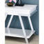 Modern White End Table With Open Storage And High Gloss Finish For Living Room Rectangular Steel Construction Home