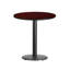 Plateau de table rond en stratifié de 24 po avec base de bar ronde de 18 po Jamey-1867976297-1867976235-1867976234