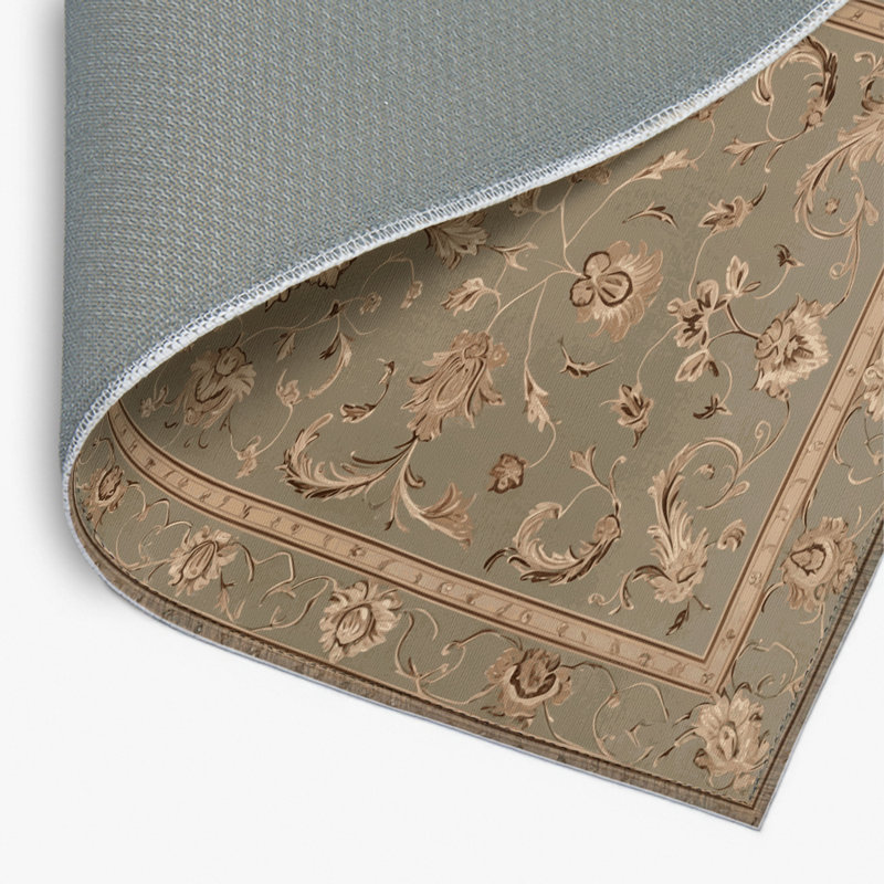 Tapis d'intérieur et d'extérieur brun français, Rectangulaire 8 pi x 10 pi