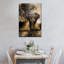 «Elephant Sunset», reproduction sur toile-499663107