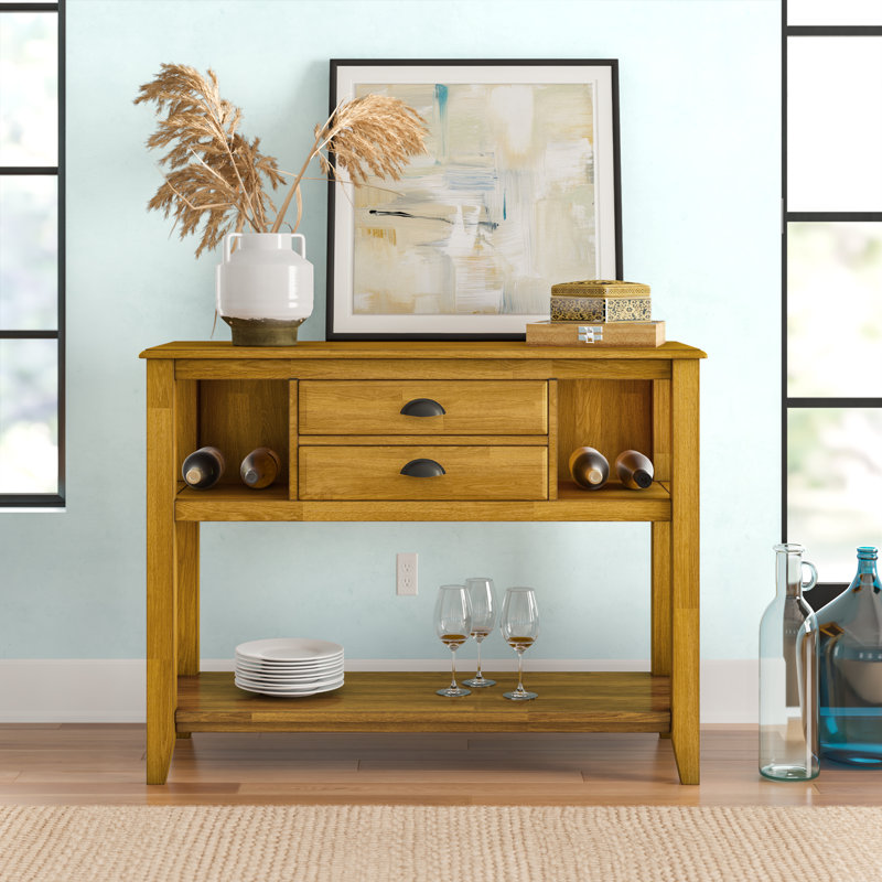 Fortville 47.67'' Solid Wood Sideboard, Oak