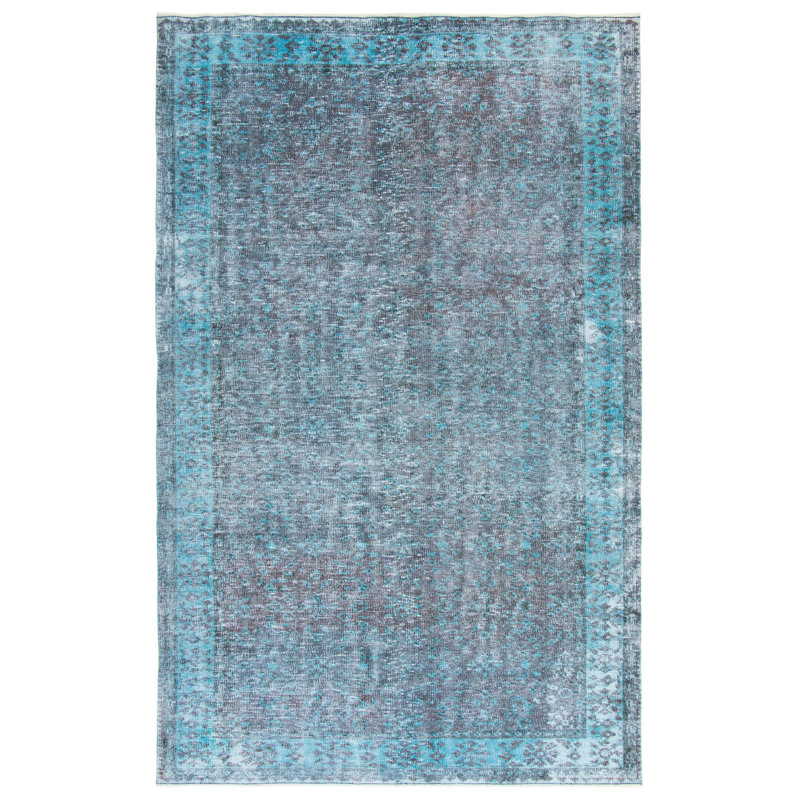 Tapis bleu ciel à transition de couleur 5 pi 7 po x 8 pi 11 po