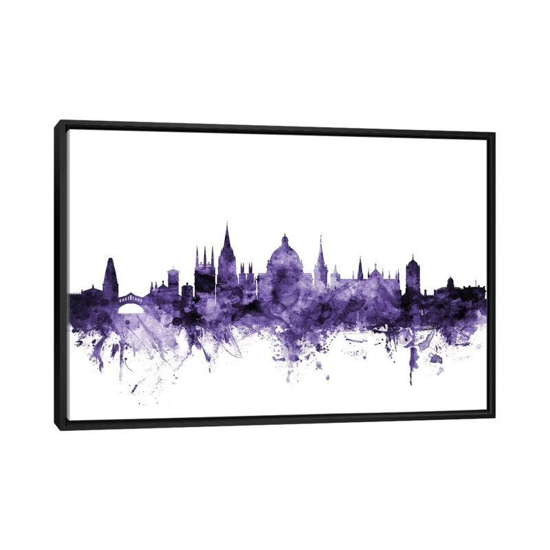 « oxford, england horizon » par michael tompsett, impression sur toile tendue, H 18 po x l 26 po x P 1,5 po, Pas de tapis