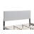 Baron G00709-FB-Full Size Platform Bed , WHITE Faux Leather-382940228-382940229