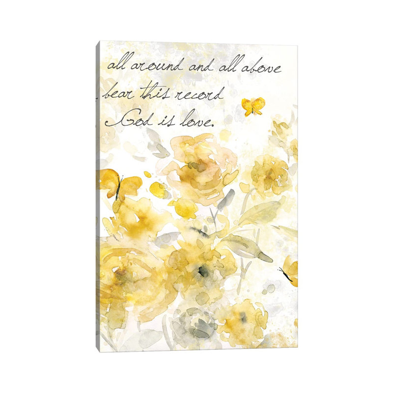 God Is Love I by Carol Robinson - Print on Canvas, Wrapped Canvas, 101.6 cm H x 66.04 cm W x 3.175 cm D