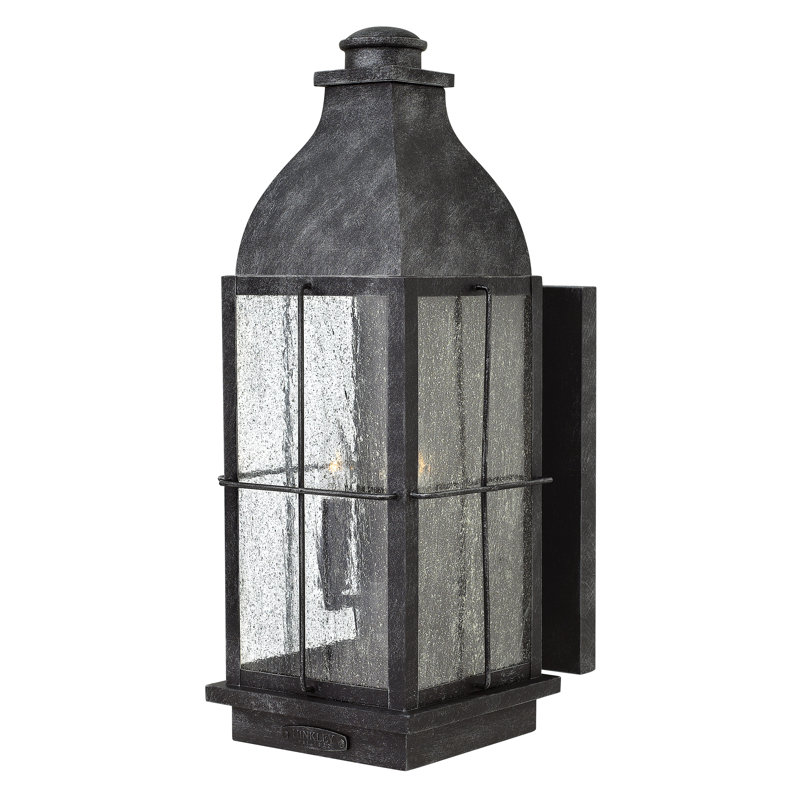 Bingham 3-Light Outdoor Wall Lantern, Graystone, Integrated LED