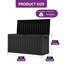 Balconera Deck Box 114.7cm W 270L Lockable Deck Box with Wheels in Black