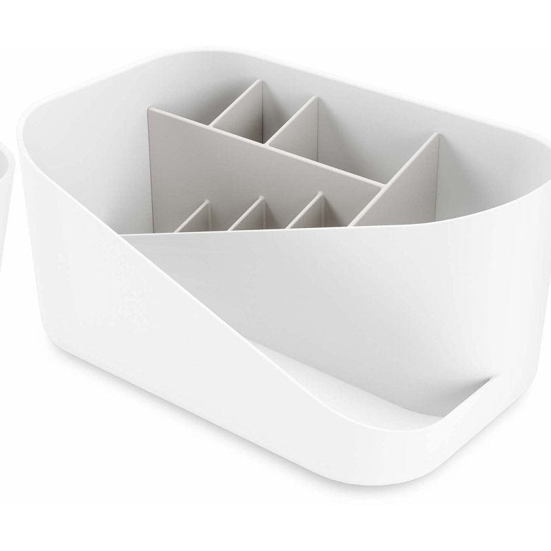 ElegancePro White Cosmetic & Accessory Organizer