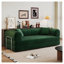 Canapé à compression de 78,8 po, canapé-lit convertible au sol avec accoudoirs avec dossier coussiné, canapé-lit futon confortable, canapé modulaire sans dossier Loveseat, tissu velours côtelé, pour le salon, la chambre à coucher, vert-1700759428