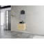 Meuble-lavabo mural 24 po avec lavabo d'art en céramique et 1 porte à fermeture en douceur, contreplaqué-2080831434-2080831432