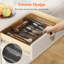 Rangement pour ustensiles de cuisine pour tiroir de cuisine, plateau à ustensiles extensible pour cuillères, couteaux, porte-couverts réglable, grand-1131183214