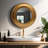 Wood Round Wall Mirror Decorative Mirror for Bathroom. Livingroom,-1351195708-1351195710