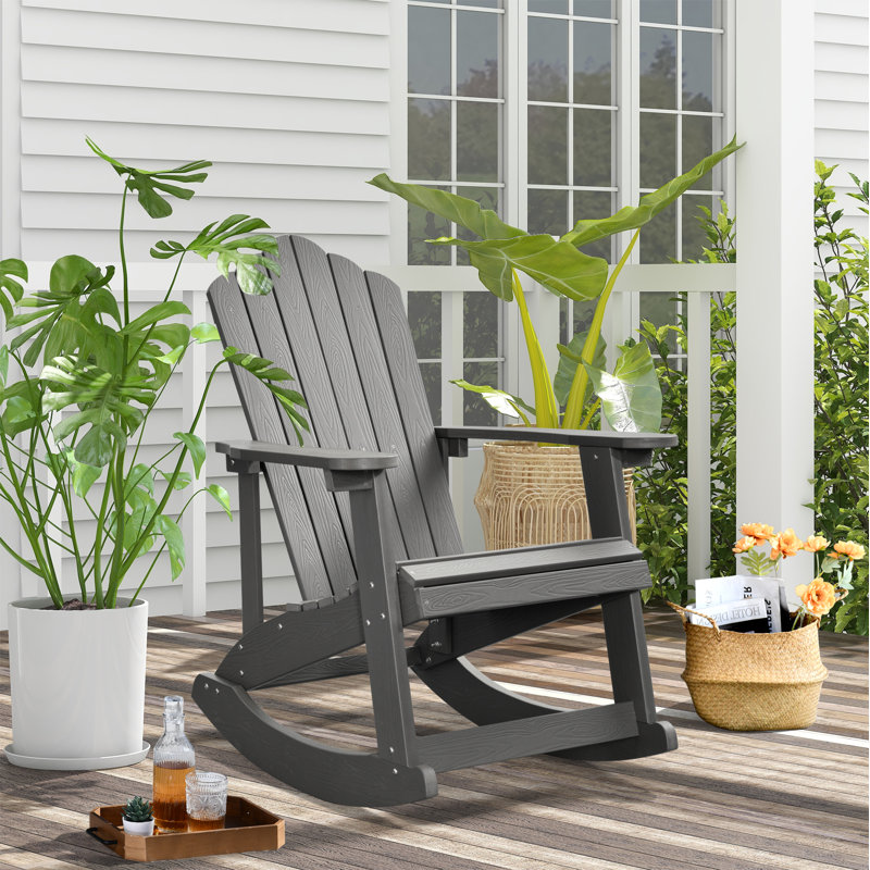 Aweys Outdoor Chair, Charcoal Gray