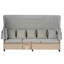 Ensemble de canapé de patio en résine tressée résistant aux rayons UV de 4 pièces avec auvent rétractable, coussins et table élévatrice Topmax-1429685648