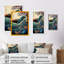 Paysage japonais avec lézard - photographie sur toile-86179514-86179515