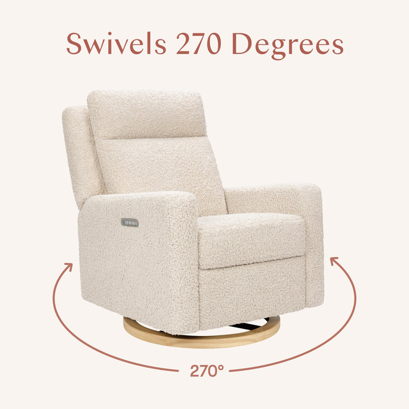 Sigi Pro Power Recliner and Swivel Glider with Power Adjustable Headrest and Lumbar Support, Beige