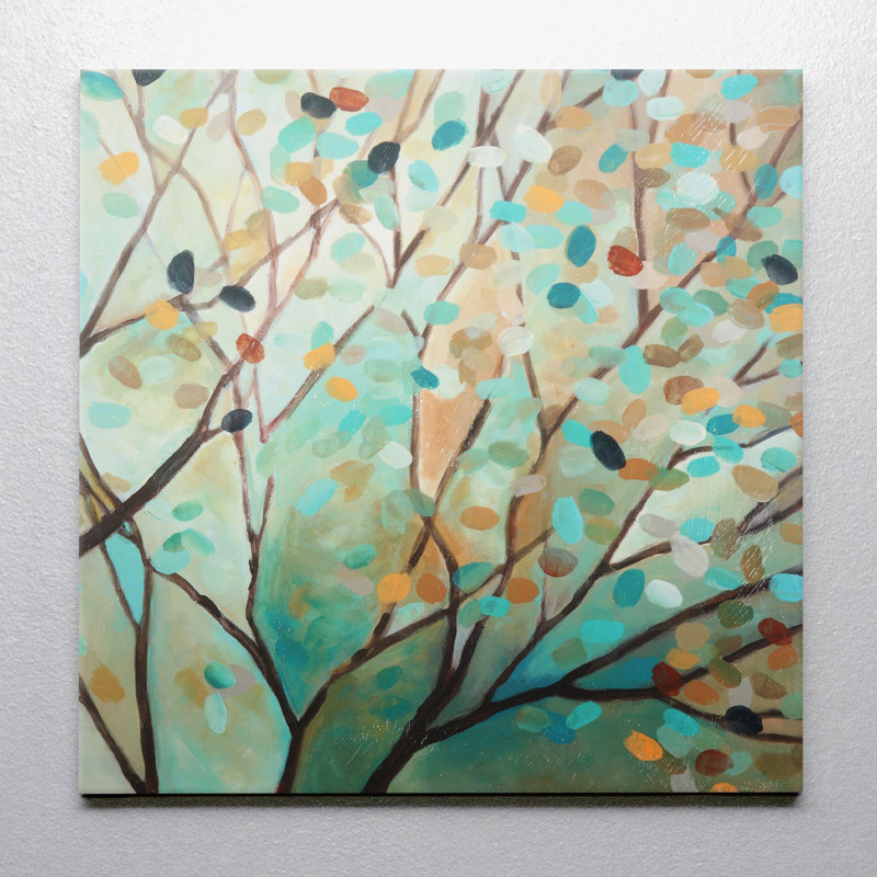 "Tree of Life I" par Carol Robinson, reproduction d’art sur toile, H 24 po x l 24 po x 1,5 po