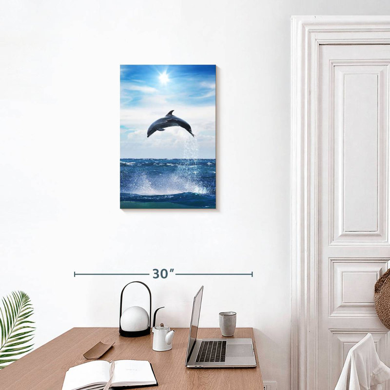 Brampt Flying Dolphin, 24" H x 16" W
