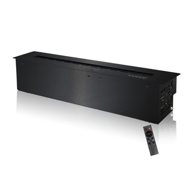  32-Inch Recessed Electric Water Vapor Fireplace, Adjustable Flame Color & Speed, Touch & Remote Control