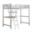 Lit en bois et panneau de fibres à densité moyenne avec bureau et tablette Loft-106847896-106847895