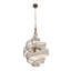 Luminaire suspendu torsadé 3 lumières Flow - Minerai martelé-228539352-228539359