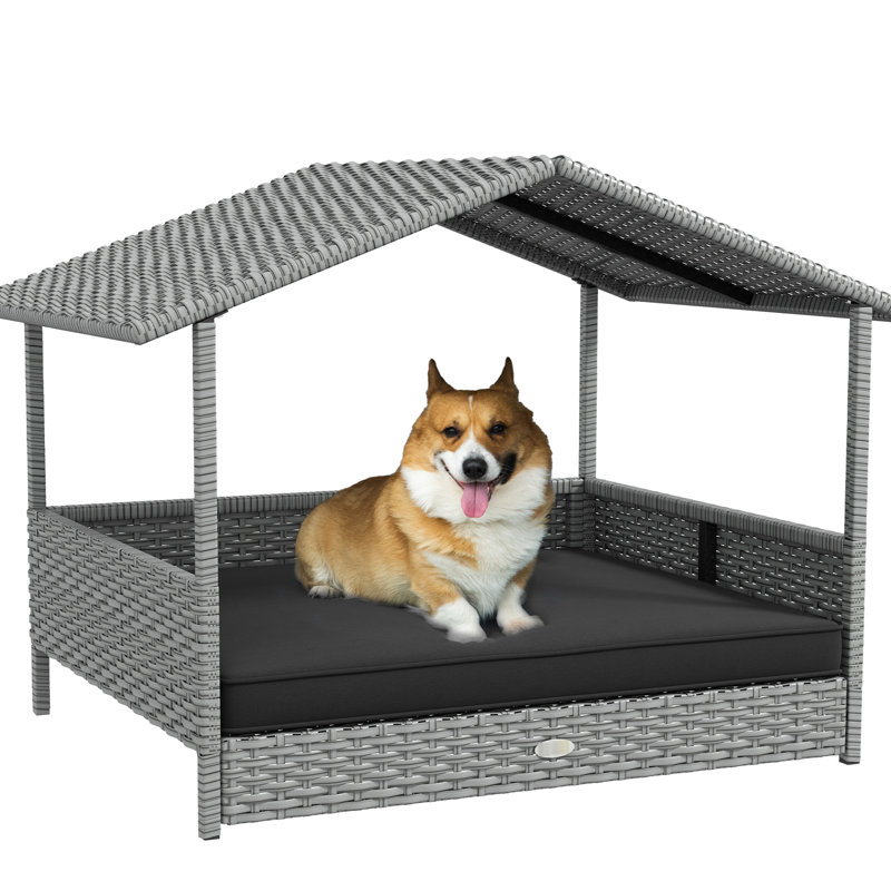 Niche pour chien avec auvent Adel