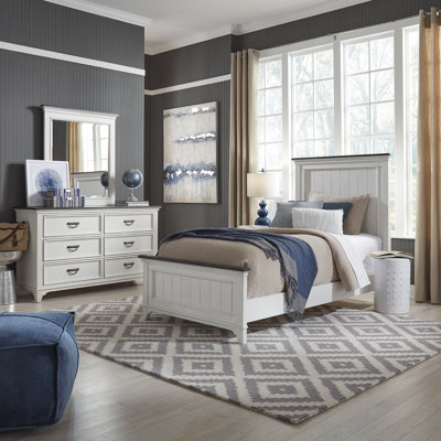 Colburn Twin Panel Bed, Dresser & Mirror