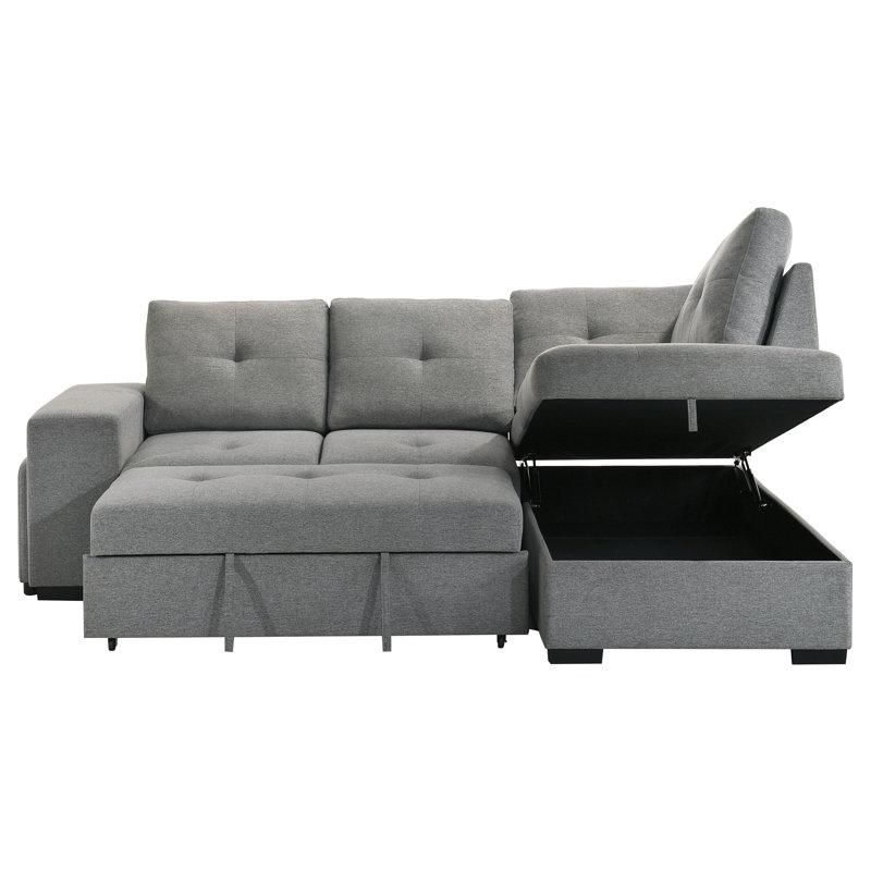 Canapé-lit modulaire Husna avec 2 tabourets