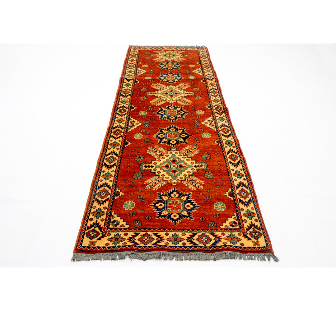 Forelli Hand Hooked Wool Orange Indoor/Outdoor Rug