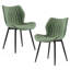 Chaise d'appoint rembourrée en similicuir avec structure en métal-1546850755