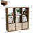 9-Cube Bookcases, Wooden Storage Organizer Bookcase, Display Shelf for Living Room Bedroom Office-549093038