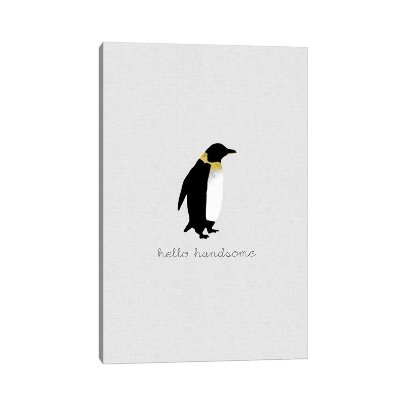 Hello Handsome - Wrapped Canvas Print, 30.48cm H x 20.32cm W x 1.91cm D