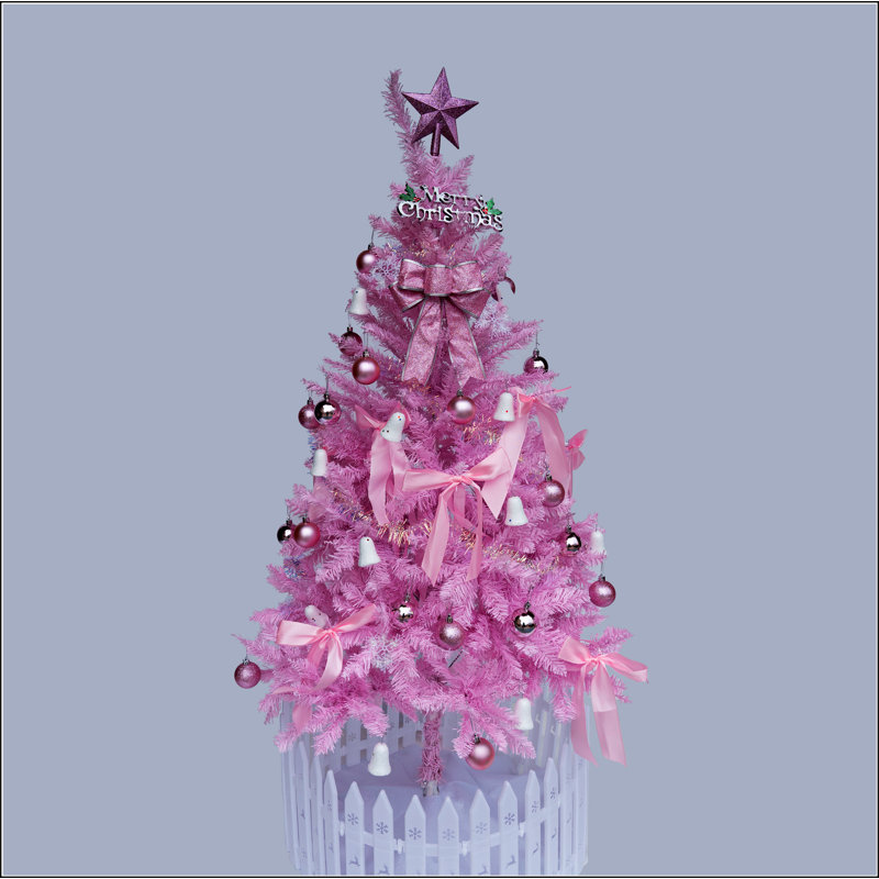 Arbre de Noël 5 pi rose, 5'