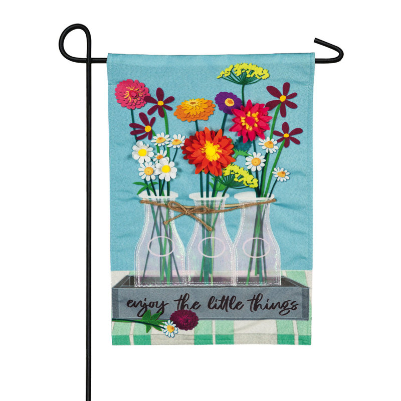 Drapeau de jardin en forme de bouteille de lait à 2 côtés Pestre