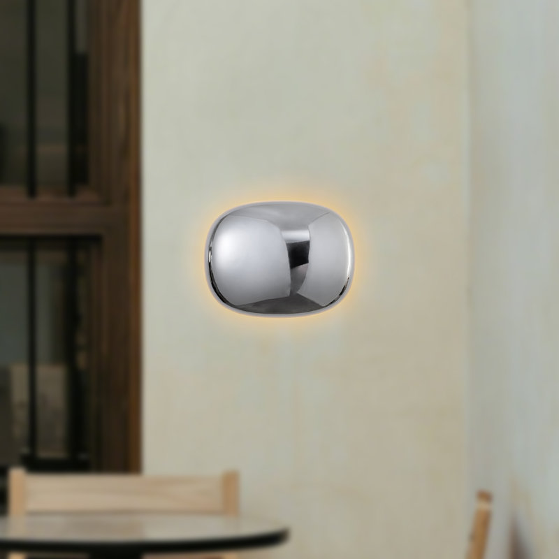 Clipse 9-in Chrome Dimmable LED Wall Sconce, Chrome