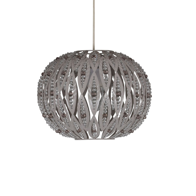 21 cm H Round Pendant Shade ( Clip On and Screw On )