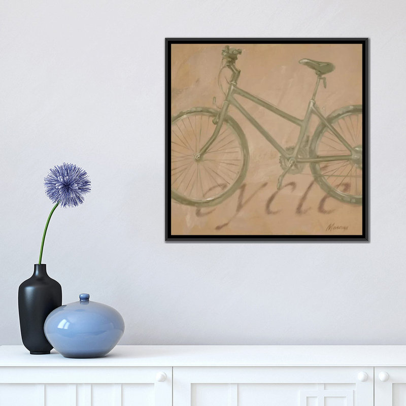 «Cycle», reproduction sur toile, H 18 po x l 18 po x P 1,5 po, Toile avec cadre flottant noir, Pas de tapis