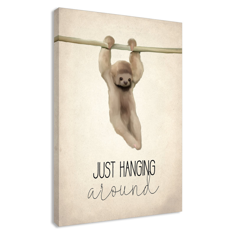 «Just Hanging», art sur toile, H 36 po x l 24 po x P 1,5 po