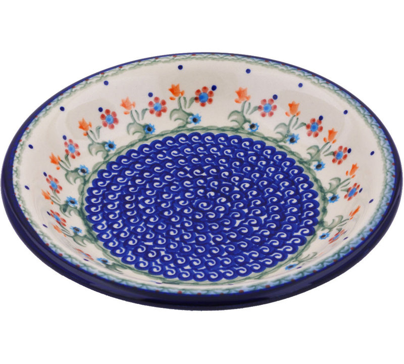 Spring Flowers Handmade Stoneware Pasta Bowl
