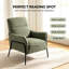 Chaise d'appoint rayée en tissu avec structure en métal-133665705